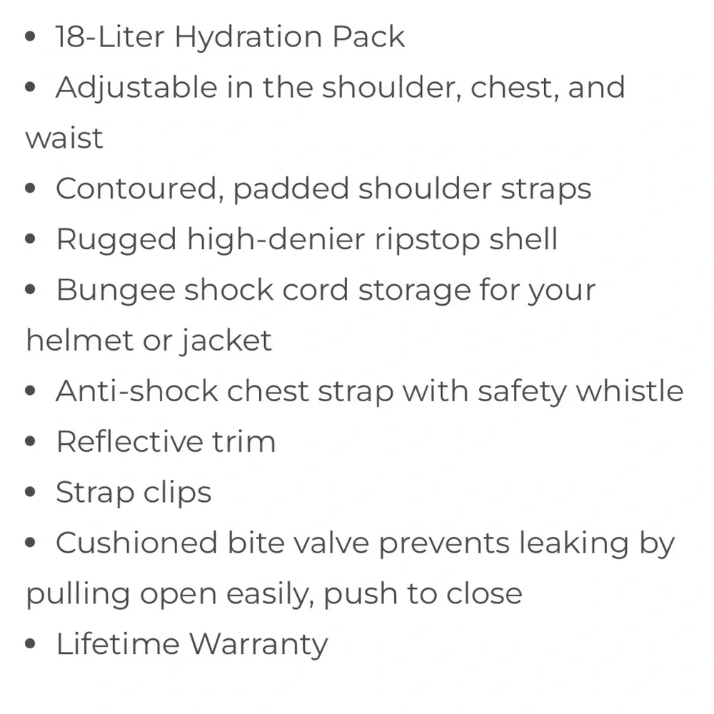 Teton OASIS 1100 HYDRATION Backback - Picture 5 of 10